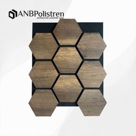 Koyu Ceviz Petek Akustik Panel
